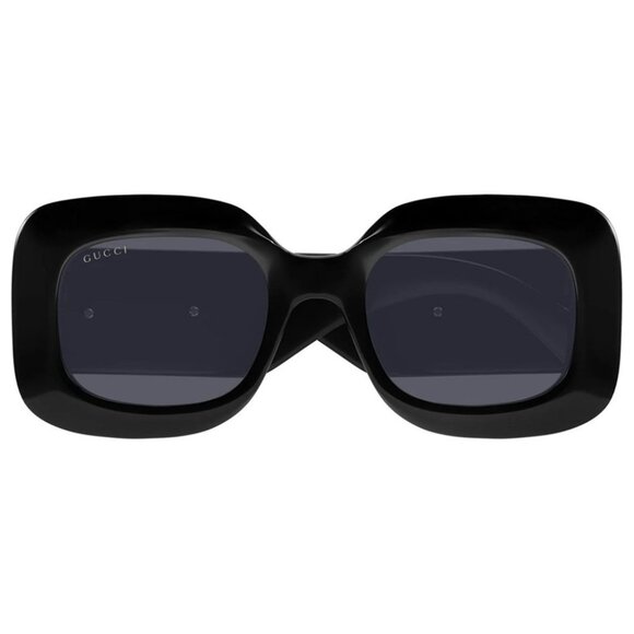 NEW GUCCI SUNGLASSES GUCCI GG1695S 001 BLACK/GREY EYEWEAR - Picture 3 of 5